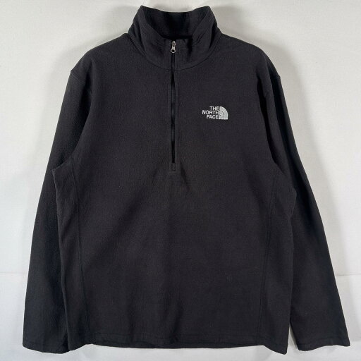 古着 ザ・ノースフェイス THE NORTH FACE フリーストレーナー ハーフジップ ワンポイントロゴ刺繍 アウトドア M ブラック メンズ 【中古】 古着 ザ・ノースフェイス THE NORTH FACE フリーストレーナー ハーフジップ ワンポイントロゴ刺繍 アウトドア M ブラック メンズ 【中古】