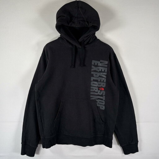 古着 ザ・ノースフェイス THE NORTH FACE パーカー スウェット ロゴプリント アウトドア プルオーバー フーディ M ブラック メンズ 【中古】 古着 ザ・ノースフェイス THE NORTH FACE パーカー スウェット ロゴプリント アウトドア プルオーバー フーディ M ブラック メンズ 【中古】
