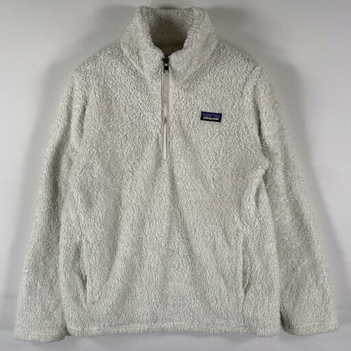 古着 パタゴニア patagonia フリーストレーナー ハーフジップ ワンポイントロゴ ボア アウトドア XL ホワイト キッズ 【中古】 古着 パタゴニア patagonia フリーストレーナー ハーフジップ ワンポイントロゴ ボア アウトドア XL ホワイト キッズ 【中古】