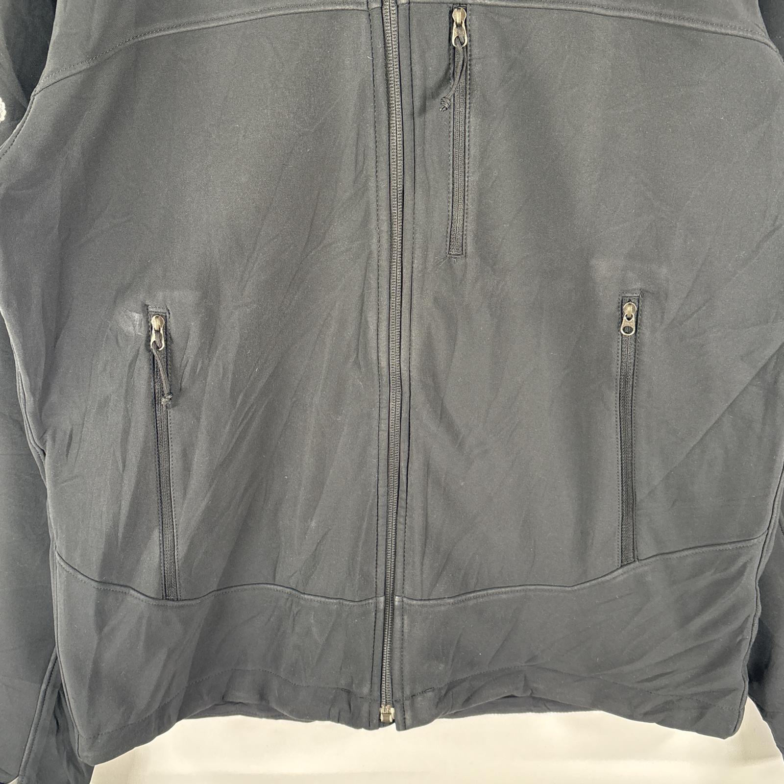 古着 ザ・ノースフェイス THE NORTH FACE シェルジャケット ナイロン フリース フルジップ 企業ロゴ刺繍 S ブラック メンズ 【中古】