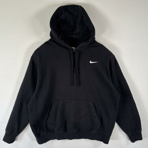 古着 ナイキ NIKE パーカー スウェット フーディ プルオーバー ワンポイントロゴ刺繍 大きいサイズ XL ブラック メンズ 【中古】 古着 ナイキ NIKE パーカー スウェット フーディ プルオーバー ワンポイントロゴ刺繍 大きいサイズ XL ブラック メンズ 【中古】