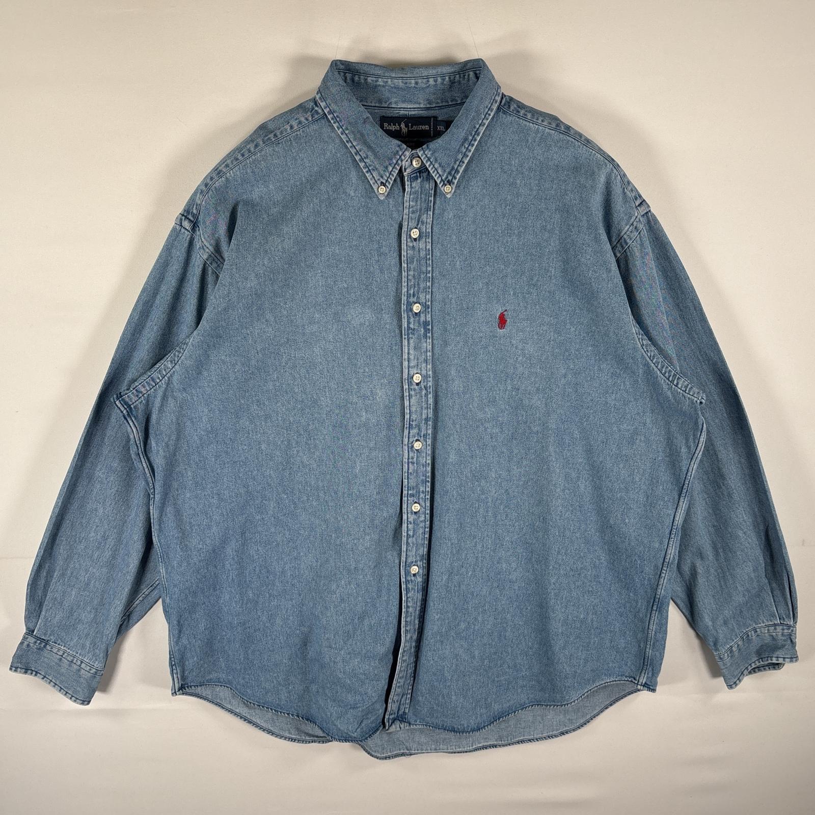 楽天市場】デニムシャツ 刺繍（ブランドラルフローレン