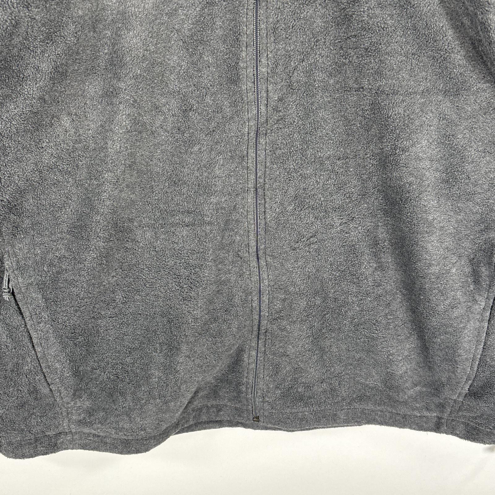 古着 コロンビア Columbia フルジップフリースジャケット ワンポイントロゴ 大きいサイズ アウトドア トレーナー XXL ダークグレー メンズ 【中古】