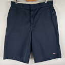 古着 ディッキーズ Dickies ショートパンツ カーゴ チノパン ワンポイントロゴ 短パン ワーク ハーフパンツ ネイビー メンズ 【中古】(4)