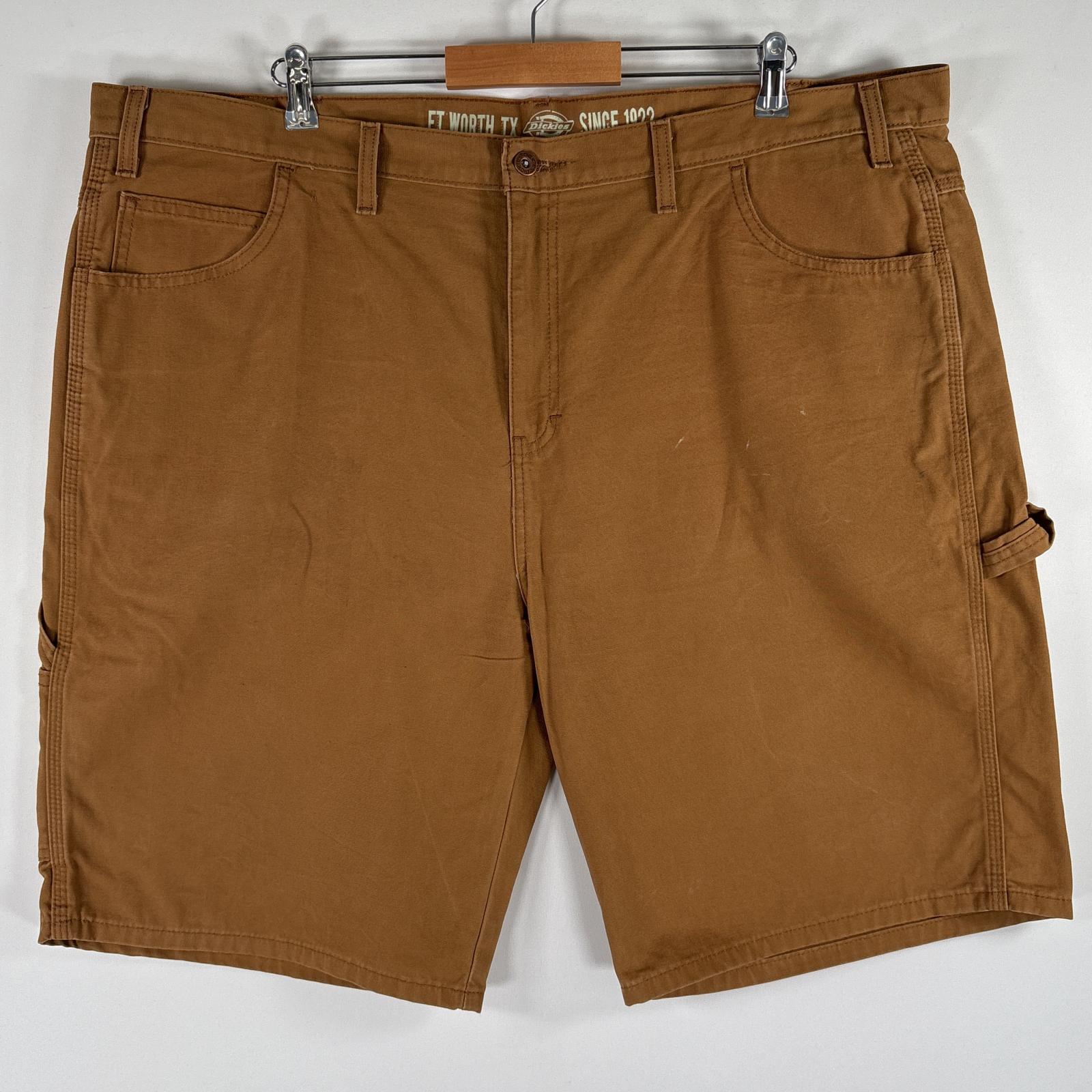 古着 ディッキーズ Dickies ショートパンツ ダック ワーク ペインター ショーツ ハーフ 大きいサイズ w44 ブラウン メンズ 【中古】