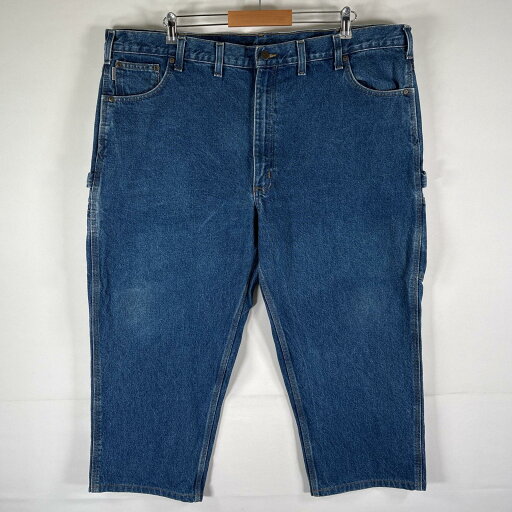 古着 カーハート Carhartt デニムパンツ ペインター ワーク ジーンズ ジーパン 色落ち ボタンフライ w46 L30 ブルー メンズ 【中古】 古着 カーハート Carhartt デニムパンツ ペインター ワーク ジーンズ ジーパン 色落ち ボタンフライ w46 L30 ブルー メンズ 【中古】