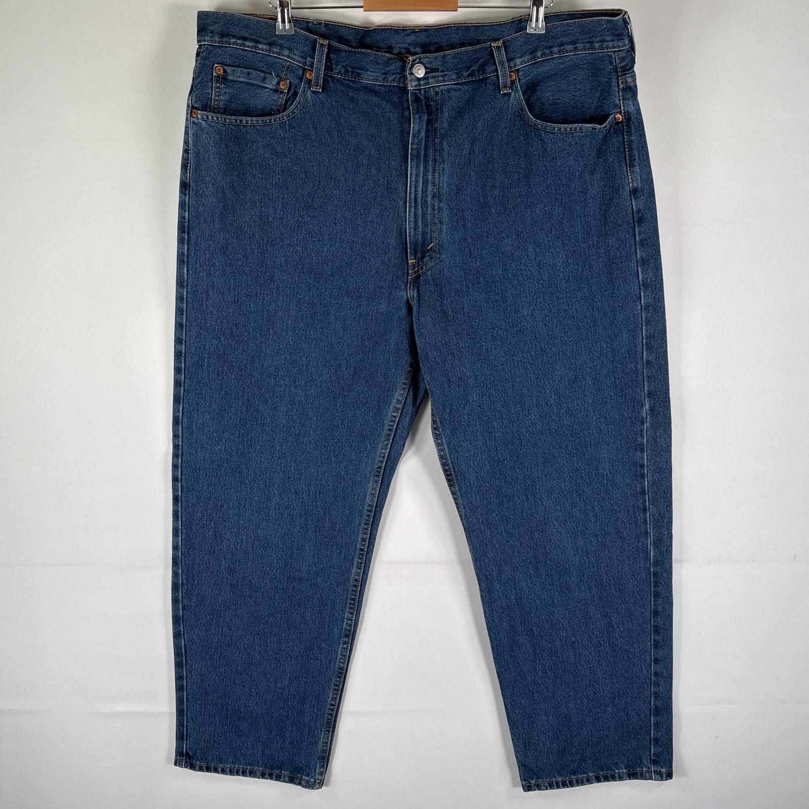 古着 リーバイス Levi's デニムパンツ 550 テーパード 5ポケット ボタンフライ ジーパン ジップ 色落ち ヒゲ w44 L30 ブルー メンズ 【中古】