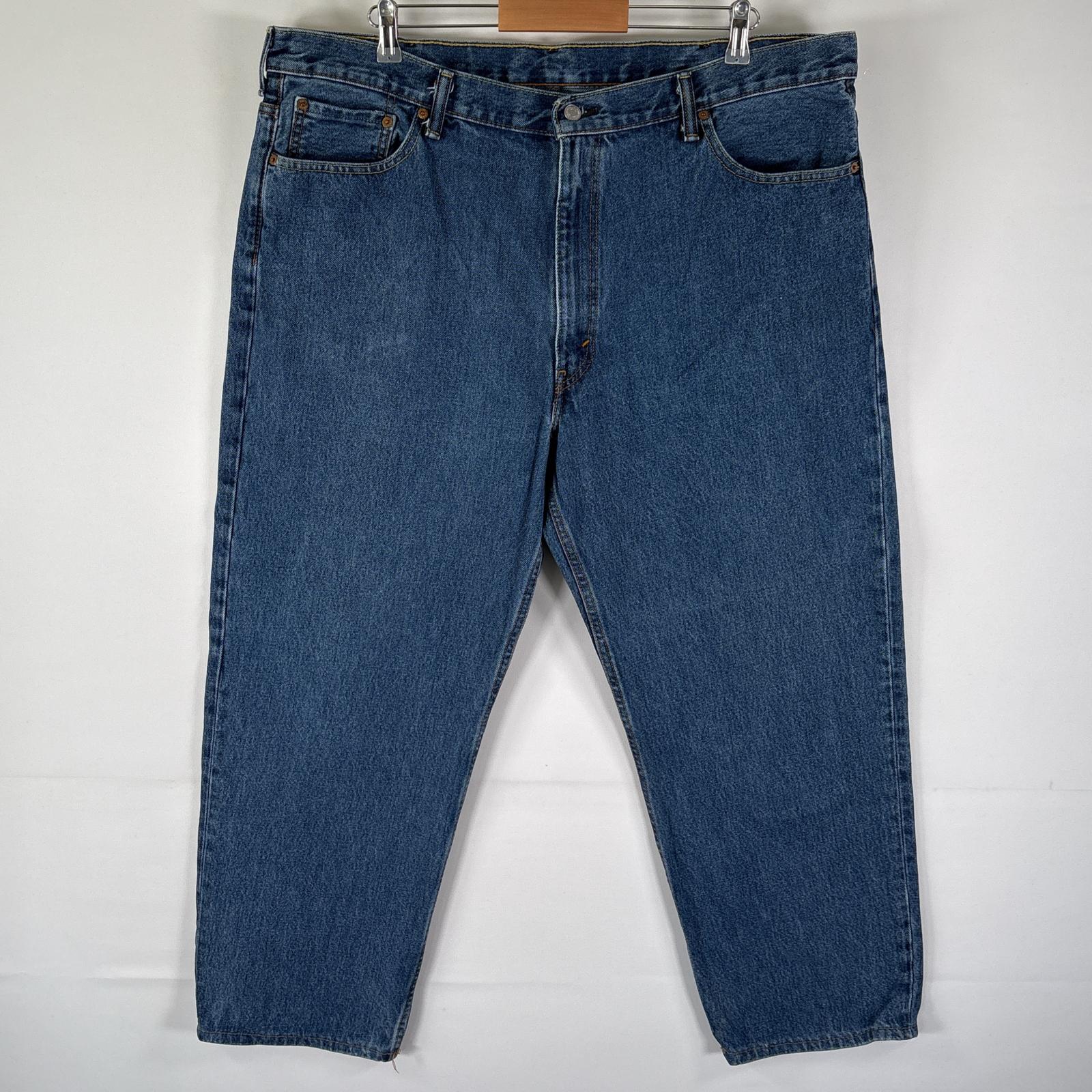 古着 リーバイス Levi's デニムパンツ 550 テーパード 5ポケット ジーンズ ボタンフライ 色落ち w44 L30 ブルー メンズ 【中古】