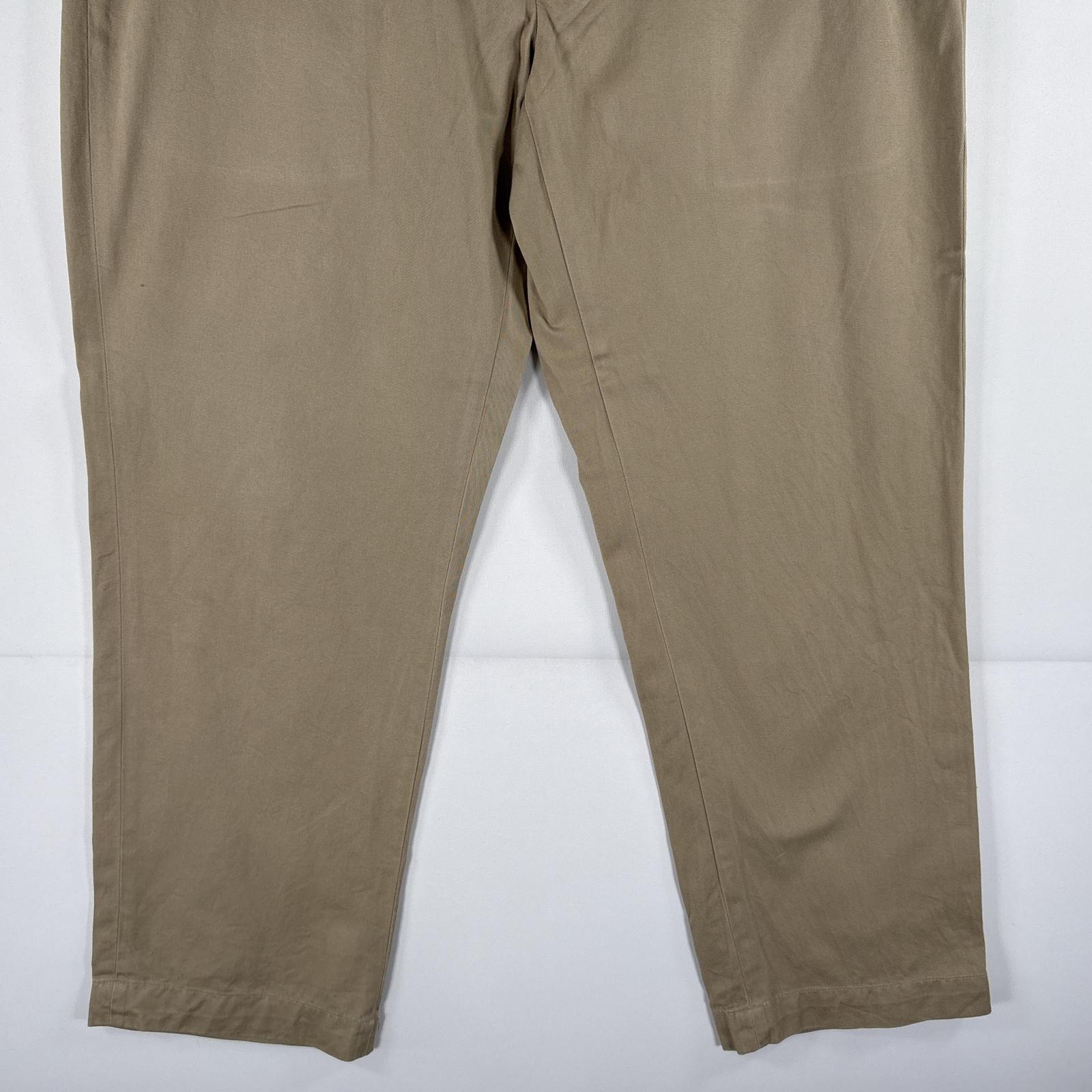 古着 ポロバイラルフローレン Polo by Ralph Lauren コットンパンツ ポロチノ 大きいサイズ PRESTON PANT w40 L32 ベージュ系 メンズ 【中古】