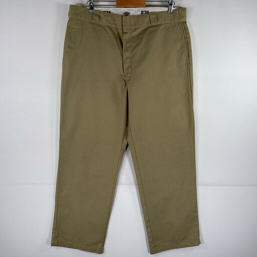 古着 ディッキーズ Dickies ワークパンツ 874 チノパン 大きいサイズ ストレート ワンポイントロゴ w38 L30 ベージュ系 メンズ 【中古】 古着 ディッキーズ Dickies ワークパンツ 874 チノパン 大きいサイズ ストレート ワンポイントロゴ w38 L30 ベージュ系 メンズ 【中古】