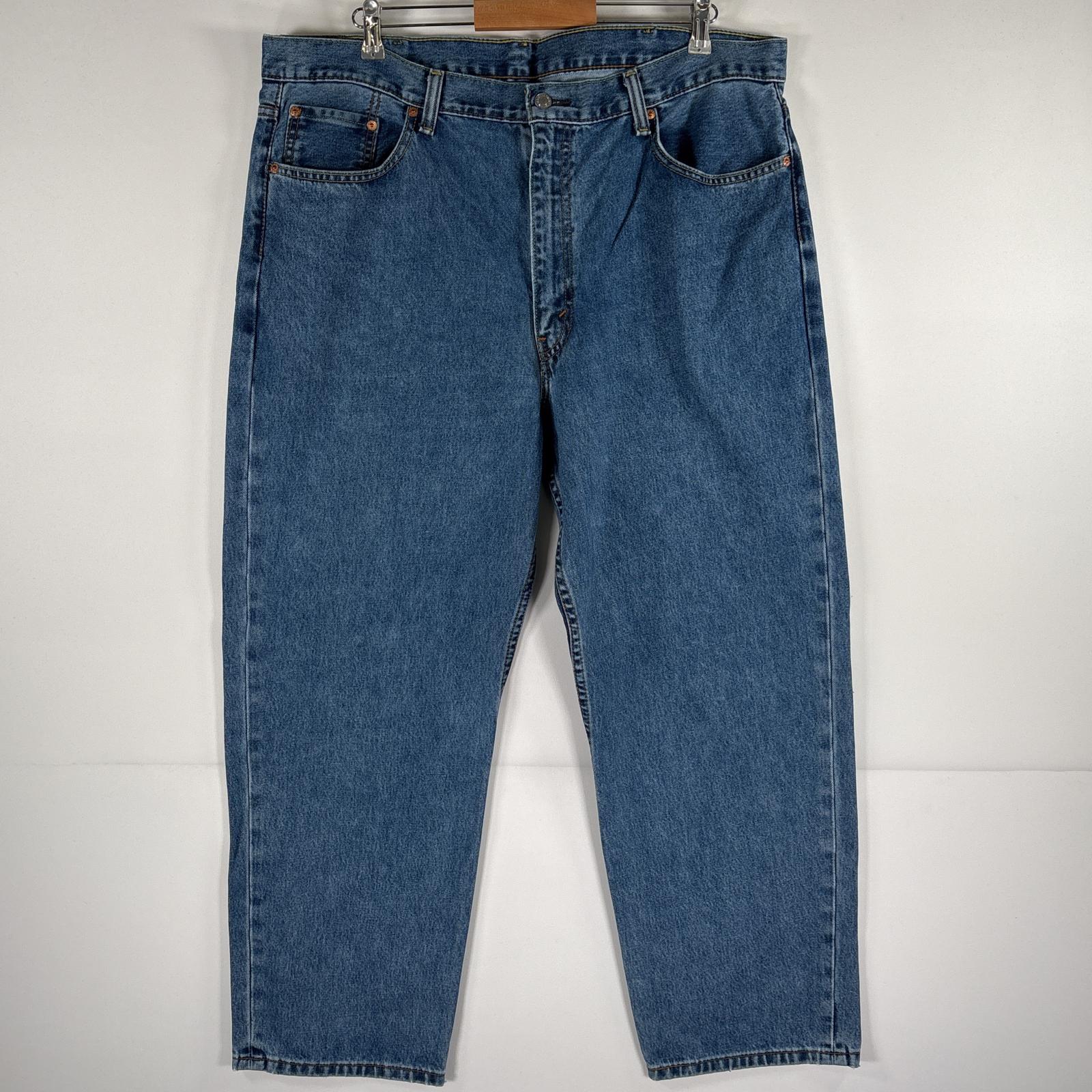 古着 リーバイス Levi's デニムパンツ 550 テーパード ジップ 5ポケット ジーンズ ジーパン 大きいサイズ w42 L30 ブルー メンズ 【中古】