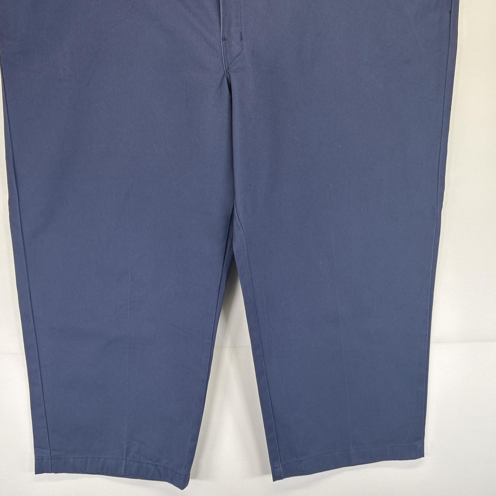 古着 ディッキーズ Dickies ワークパンツ 874 チノパン ワンポイントロゴ 大きいサイズ オリジナルフィット ストレート w48 L32 ネイビー メンズ 【中古】