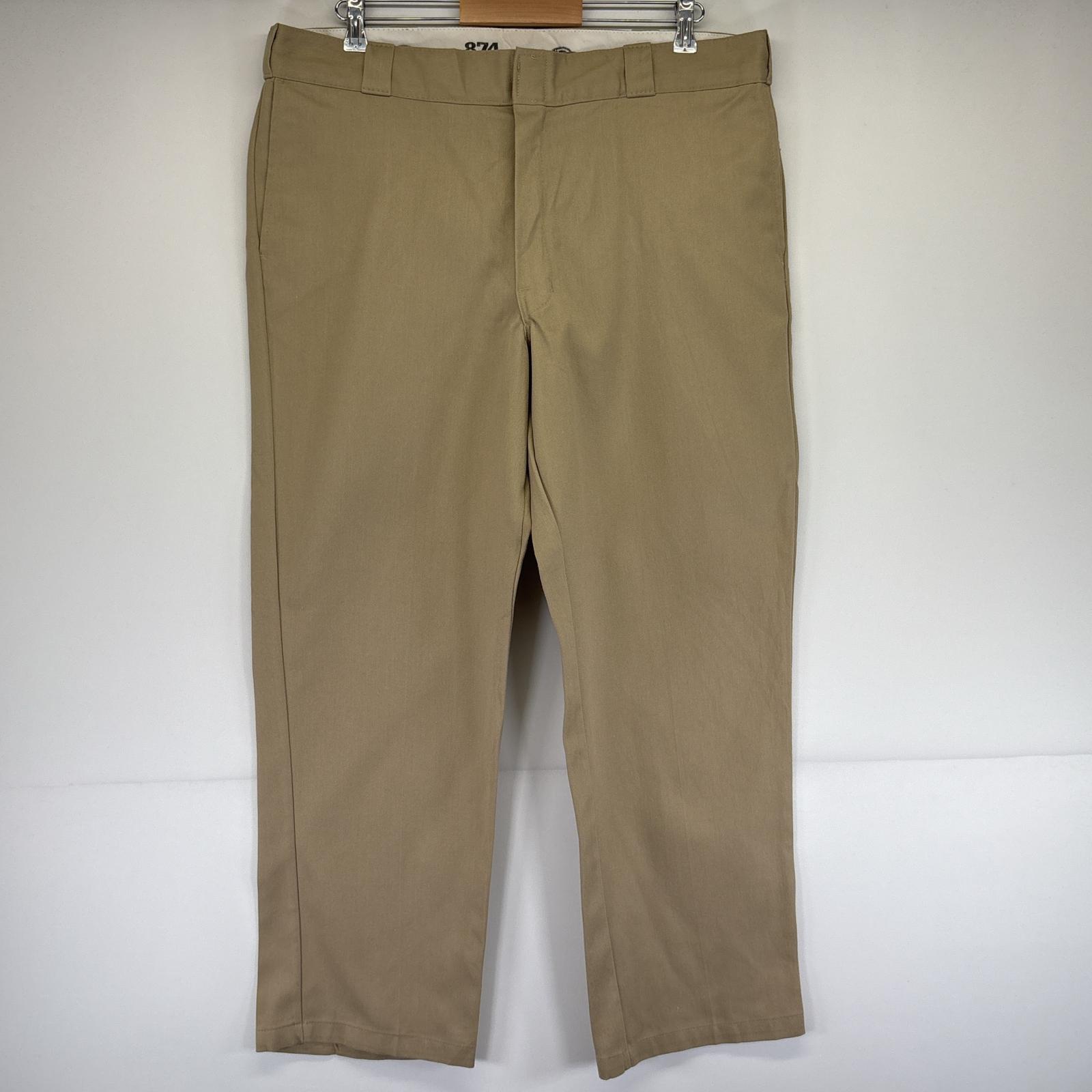 古着 ディッキーズ Dickies ワークパンツ 874 チノパン テーパード 大きいサイズ 長ズボン ロングパンツ w40 L30 ベージュ系 メンズ 【中古】