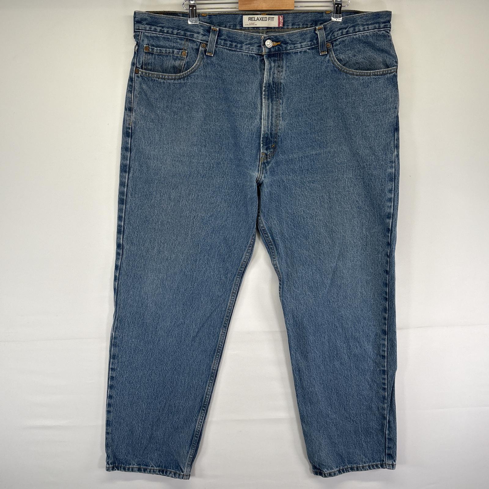 古着 リーバイス Levi's デニムパンツ 550 テーパード 5ポケット ジーンズ ジーパン 色落ち ボタンフライ w44 L32 ブルー メンズ 【中古】