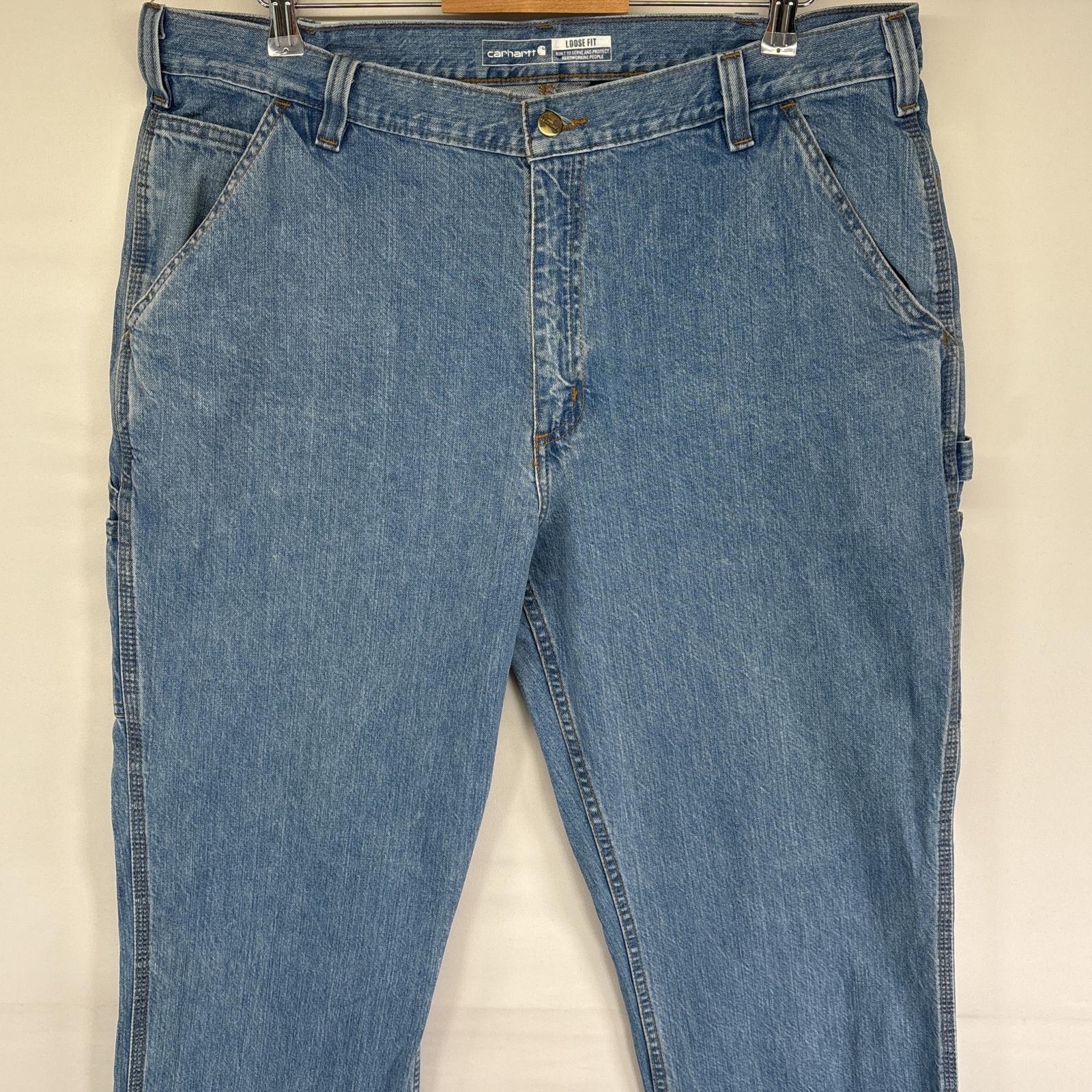 古着 カーハート Carhartt デニムパンツ ペインター スパナポケット ハンマーフック ジッパーフライ ジーンズ w38 L34 ブルー メンズ 【中古】
