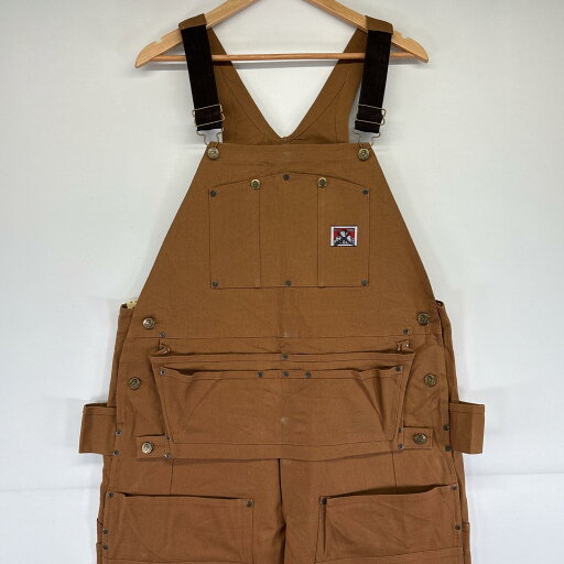 古着 ベンデイビス BEN DAVIS オーバーオール デッドストック タグ付き 大きいサイズ エプロン付き ダブルニー ワーク w40 L32 ブラウン メンズ 【中古】 古着 ベンデイビス BEN DAVIS オーバーオール デッドストック タグ付き 大きいサイズ エプロン付き ダブルニー ワーク w40 L32 ブラウン メンズ 【中古】