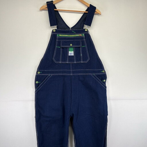 古着 リバティ LIBERTY オーバーオール デニム ワーク ワンポイントロゴ 大きいサイズ ジップフライ 胸ポケ w42 L28 インディゴブルー メンズ 【中古】 古着 リバティ LIBERTY オーバーオール デニム ワーク ワンポイントロゴ 大きいサイズ ジップフライ 胸ポケ w42 L28 インディゴブルー メンズ 【中古】