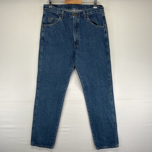 古着 ラングラー Wrangler デニムパンツ 5ポケット ストレート ジーンズ ジーパン 色落ち ヒゲ 長ズボン w35 L34 ブルー メンズ 【中古】 古着 ラングラー Wrangler デニムパンツ 5ポケット ストレート ジーンズ ジーパン 色落ち ヒゲ 長ズボン w35 L34 ブルー メンズ 【中古】