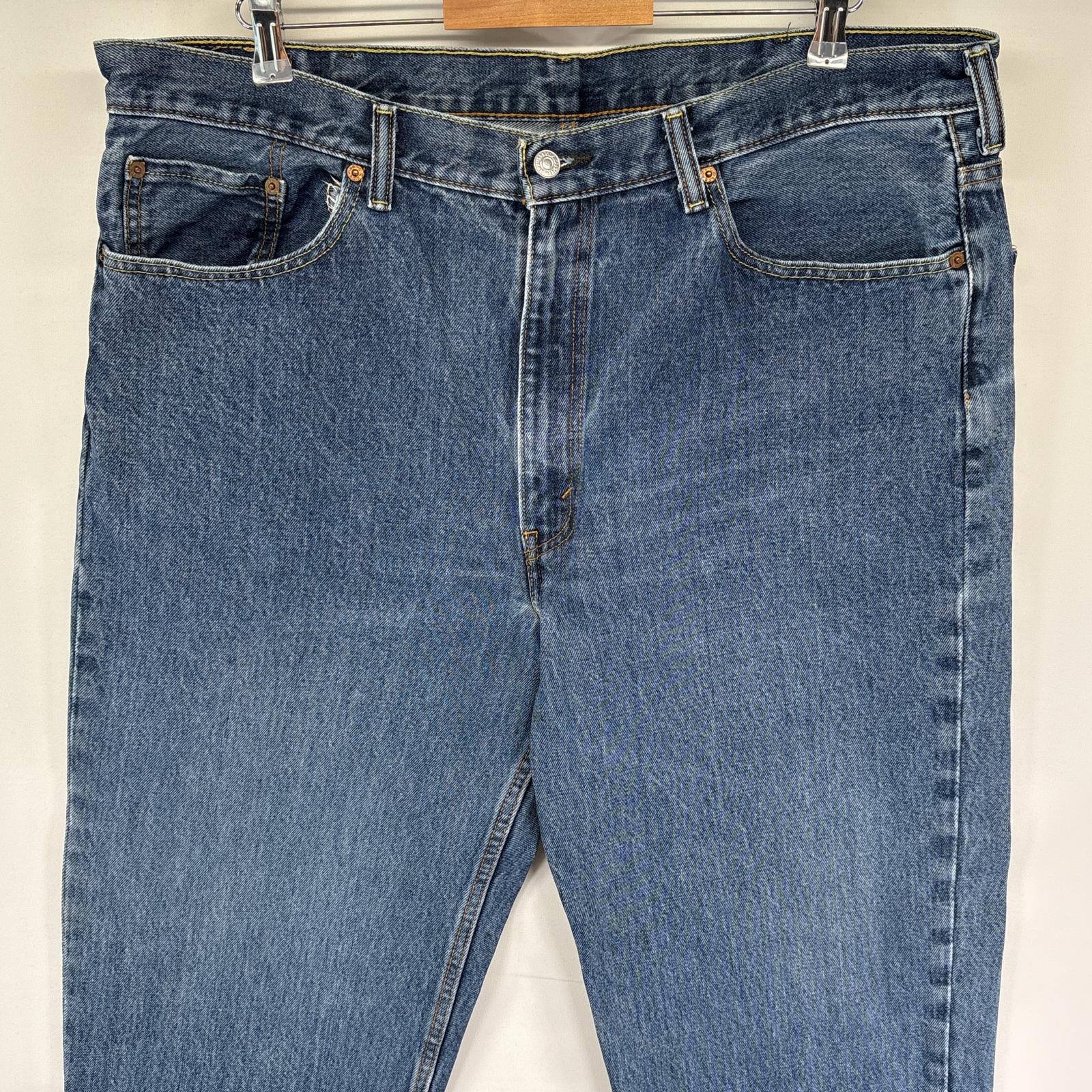 古着 リーバイス Levi's デニムパンツ 550 テーパード 5ポケット ジーンズ ジーパン 色落ち ヒゲ 長ズボン w40 L30 ブルー メンズ 【中古】