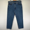 古着 リーバイス Levi's デニムパンツ 550 テーパード 5ポケット ジーンズ ジーパン 色落ち ヒゲ 長ズボン w38 L34 ブルー メンズ 【中古】(4)