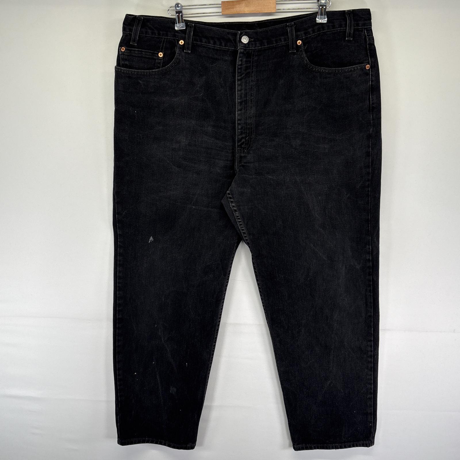 古着 リーバイス Levi's USA製 デニムパンツ 550 テーパード ジーパン ジーンズ 色落ち ヒゲ w44 L30 ブラック メンズ 【中古】