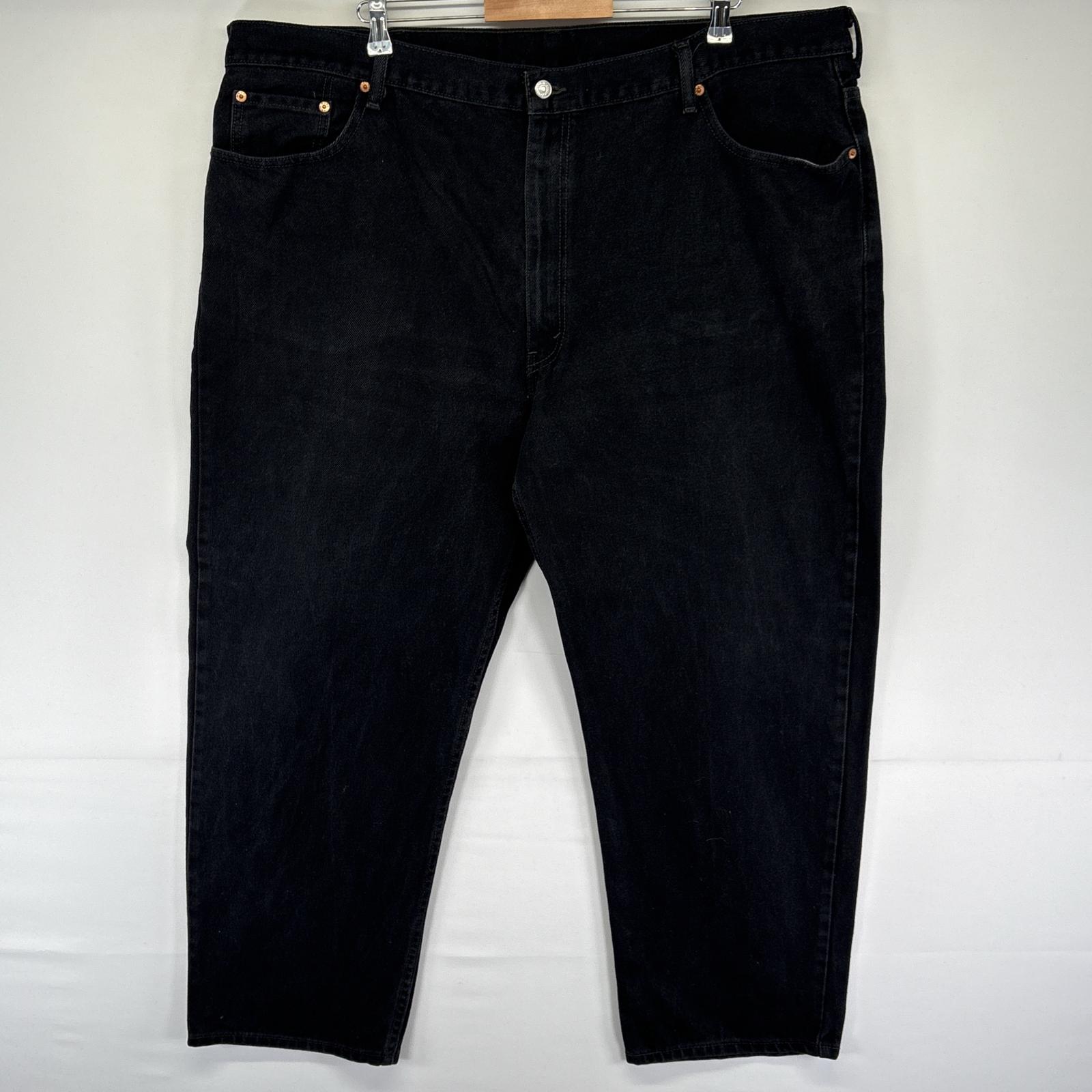 古着 リーバイス Levi's デニムパンツ 550 テーパード ジーパン ジーンズ 色落ち ヒゲ 長ズボン w48 L30 ブラック メンズ 【中古】