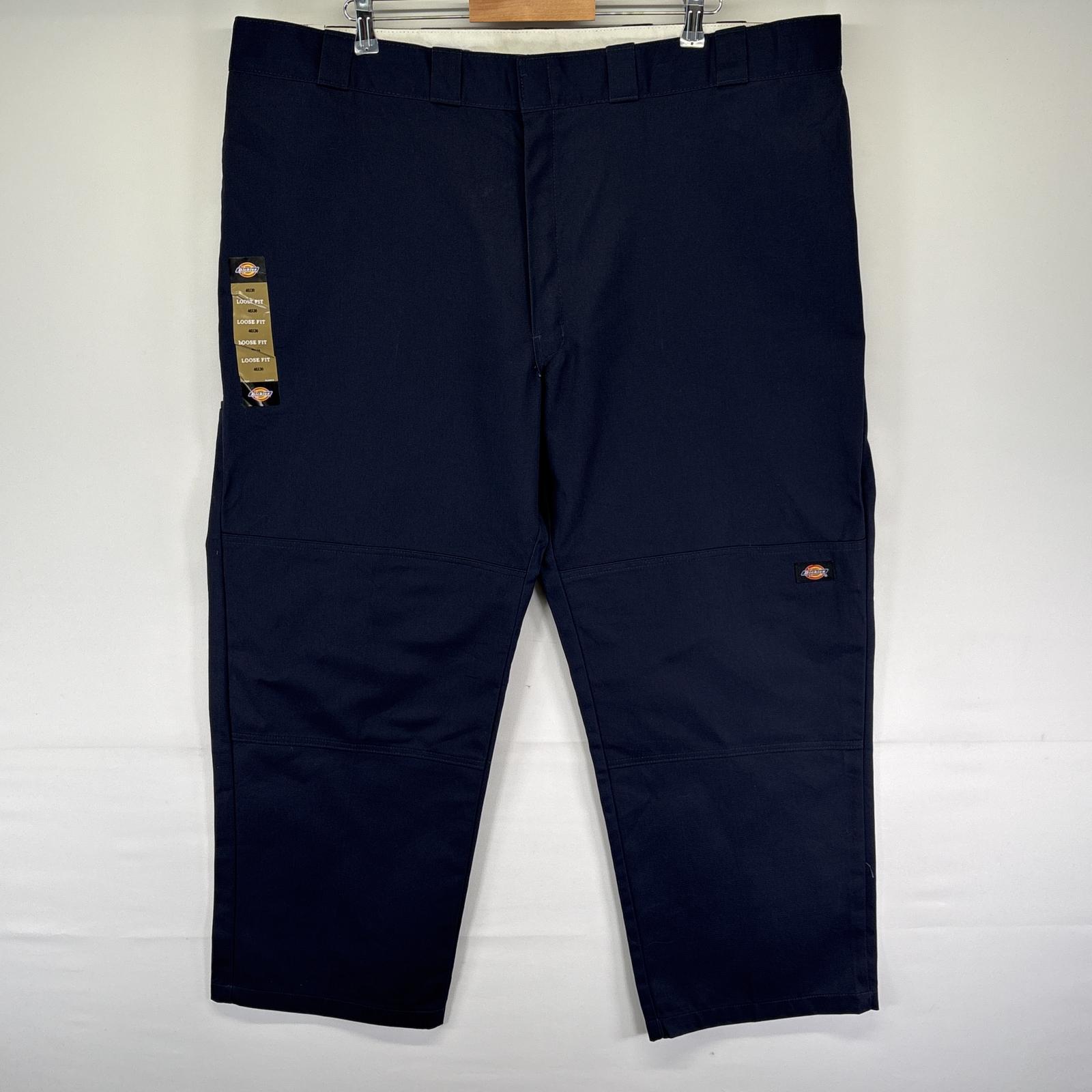 Rakuten - 古着 美品 ディッキーズ Dickies ワークパンツ タグ付き デッドストック ダブルニー ワンポイントロゴ w46 L30 ネイビー メンズ 【中古】