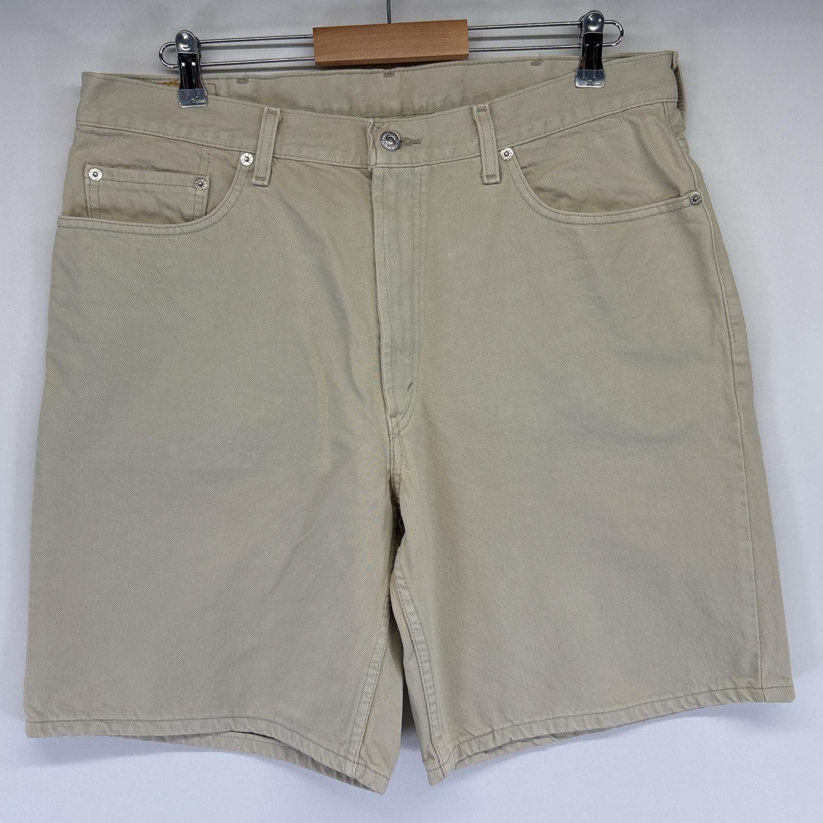 古着 リーバイス Levi's ショートパンツ デニム 半ズボン ハーフパンツ 短パン 550 大きいサイズ w38 ベージュ系 メンズ 【中古】