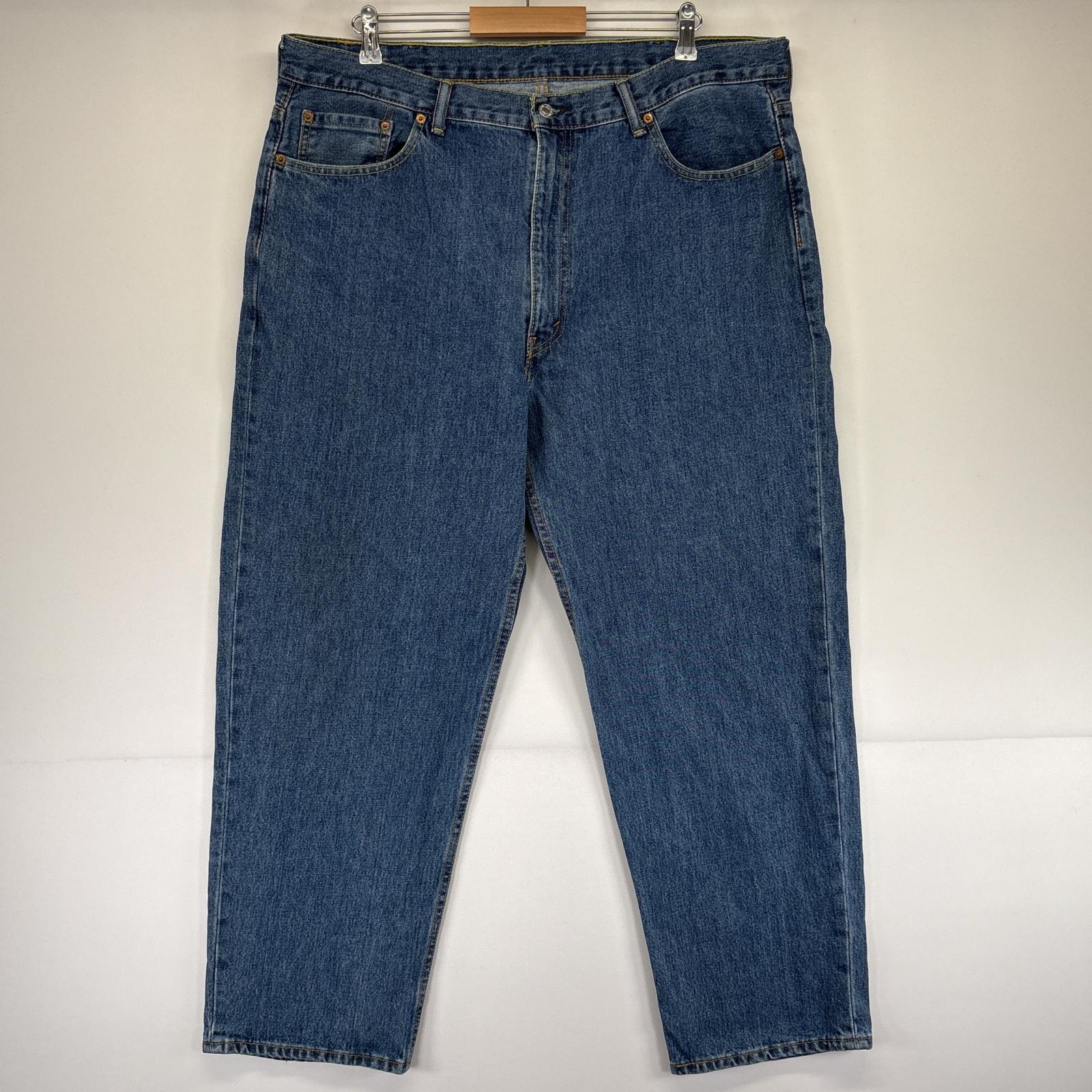 Pants - 古着 リーバイス Levi's デニムパンツ 550 テーパード ジーンズ ジーパン 5ポケット 長ズボン 大きいサイズ w42 L30 ブルー メンズ 【中古】