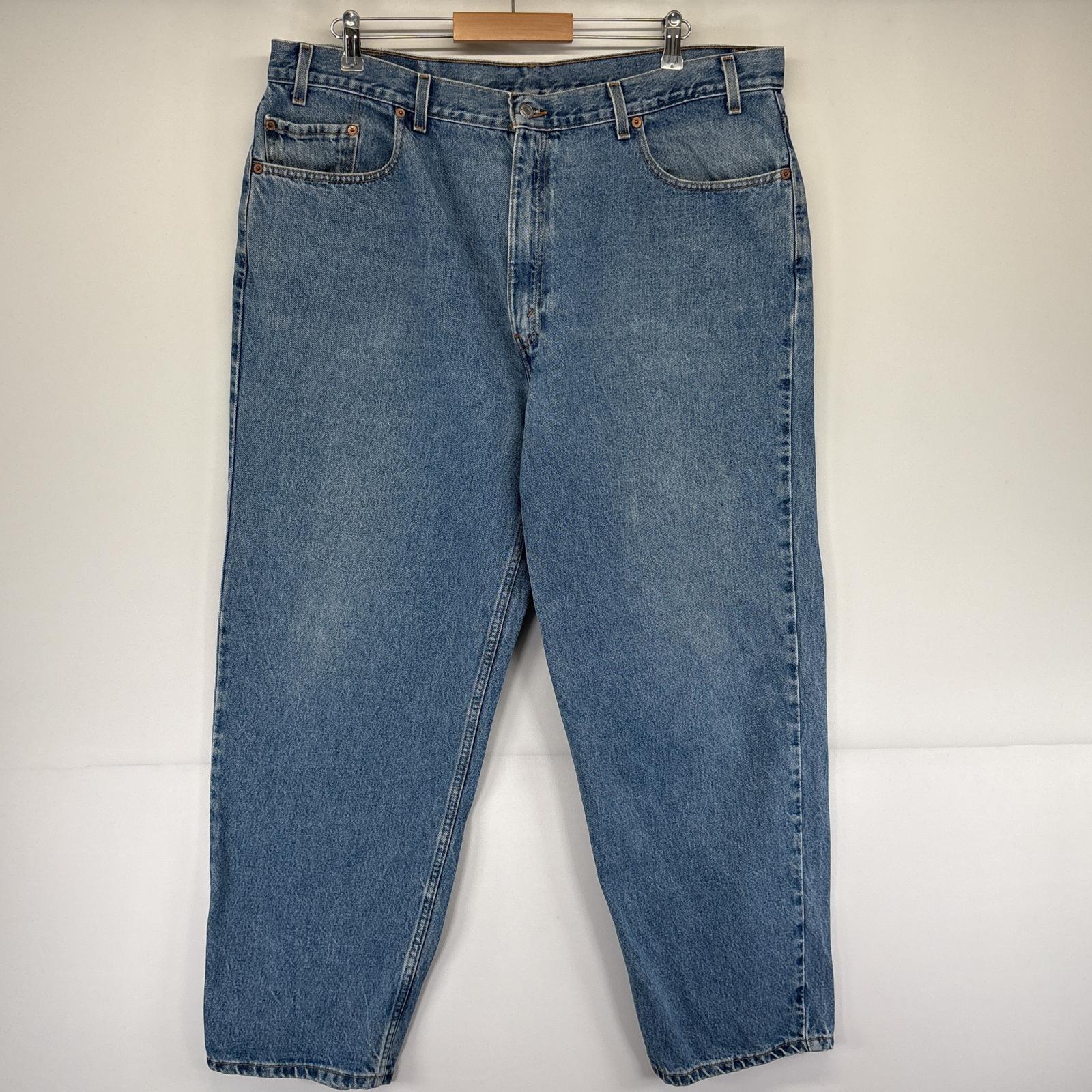 Rakuten - 古着 リーバイス Levi's デニムパンツ 550 テーパード 大きいサイズ ジーンズ ジーパン 5ポケット 長ズボン w42 L30 ブルー メンズ 【中古】