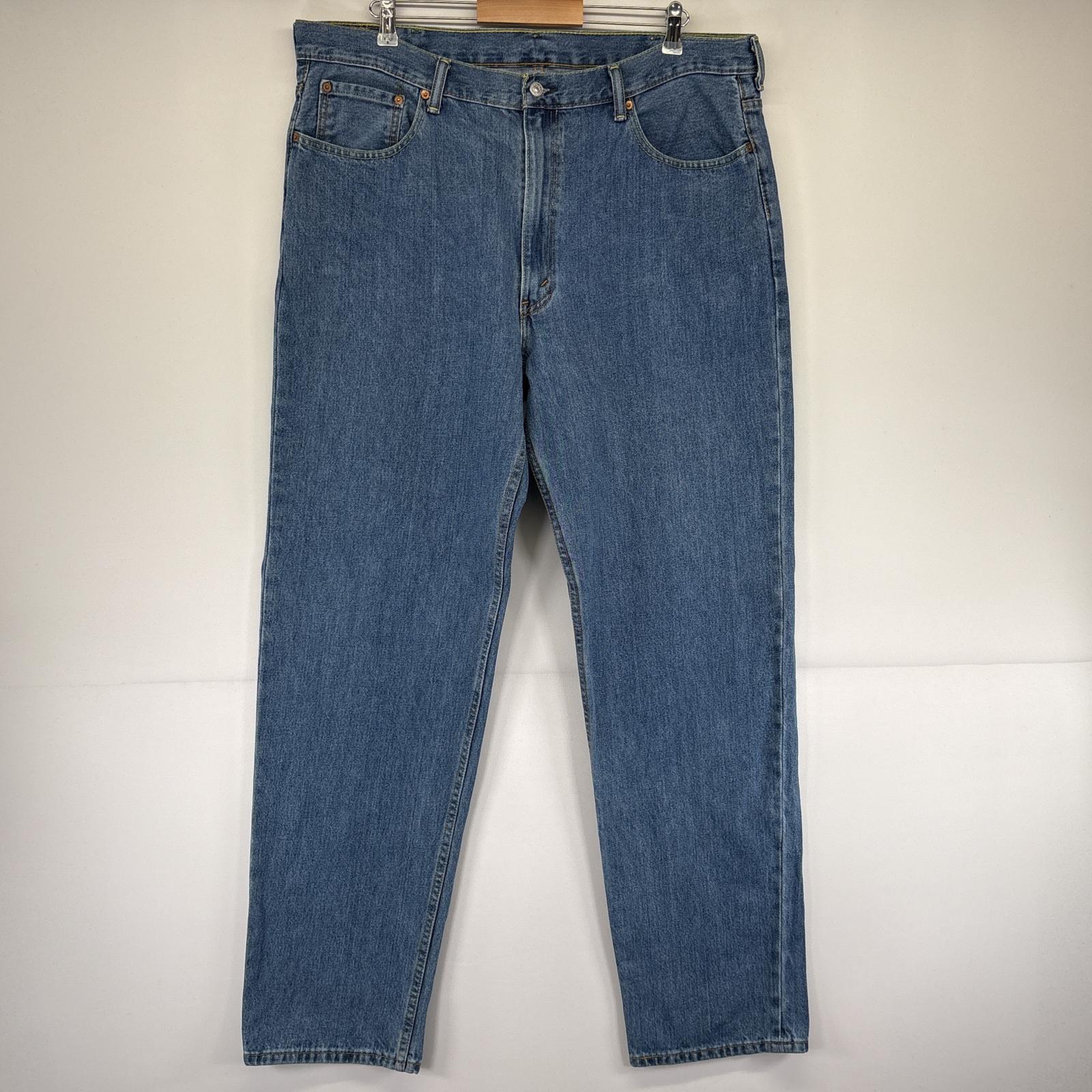 古着 リーバイス Levi's デニムパンツ 550 テーパード ジーンズ ジーパン 5ポケット 長ズボン 大きいサイズ w42 L36 ブルー メンズ 【中古】