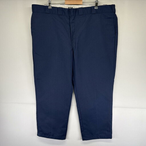古着 ディッキーズ Dickies ワークパンツ 874 ジップ 長ズボン チノパン ワンポイントロゴ 大きいサイズ w46 L30 ネイビー メンズ 【中古】 古着 ディッキーズ Dickies ワークパンツ 874 ジップ 長ズボン チノパン ワンポイントロゴ 大きいサイズ w46 L30 ネイビー メンズ 【中古】