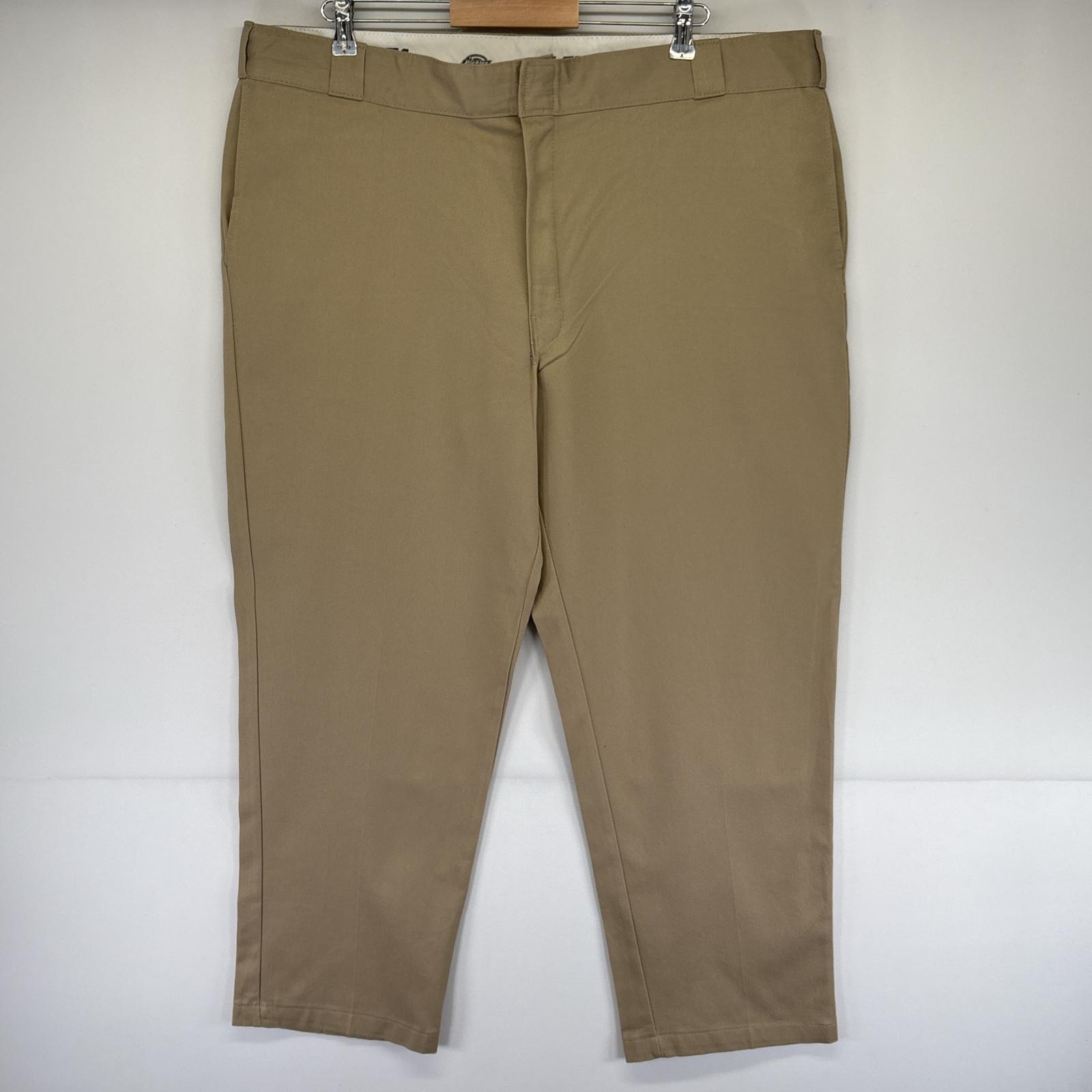古着 ディッキーズ Dickies ワークパンツ 874 テーパード 長ズボン チノパン 作業着 センタープレス w44 L30 ベージュ メンズ 【中古】