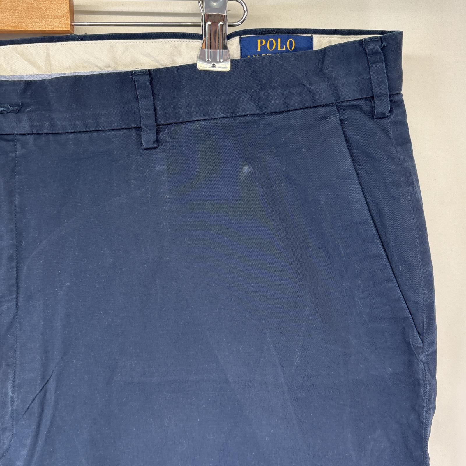 古着 ポロ・ラルフローレン POLO RALPH LAUREN ショートパンツ チノパン 半ズボン ハーフパンツ 短パン 大きいサイズ w44T ネイビー メンズ 【中古】