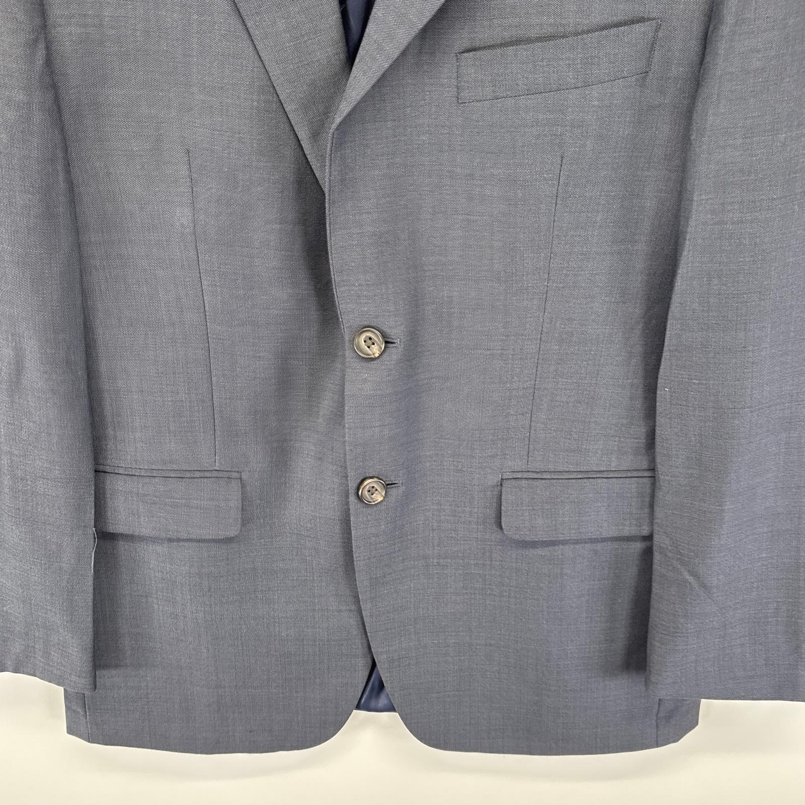 古着 ローレンラルフローレン LaurenRalphLauren テーラードジャケット ブレザー スーツ ウール 2ボタン 38s グレー メンズ 【中古】