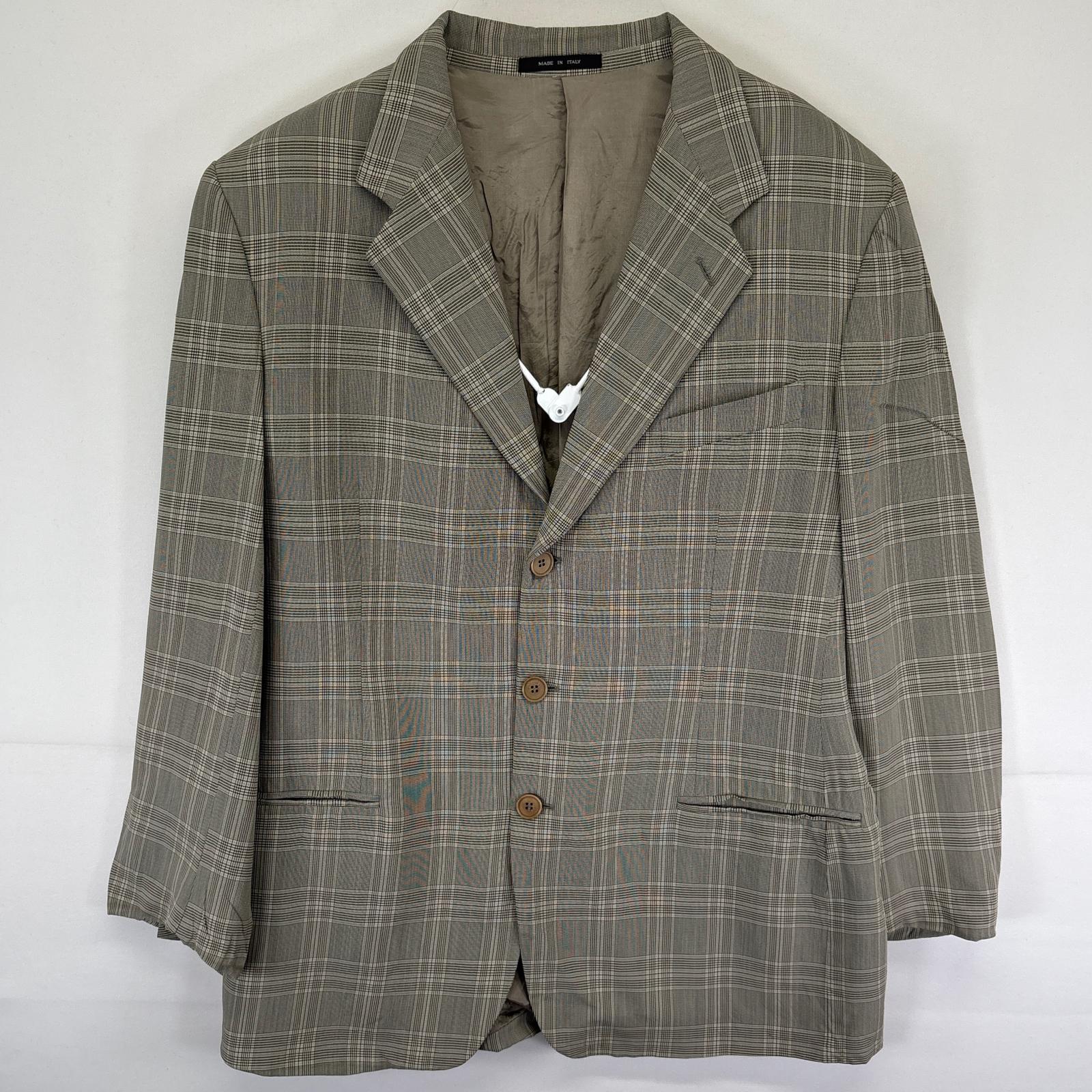 EMPORIO ARMANI ブロックチェック 2B テーラードジャケット oyb0009287-1.jpg