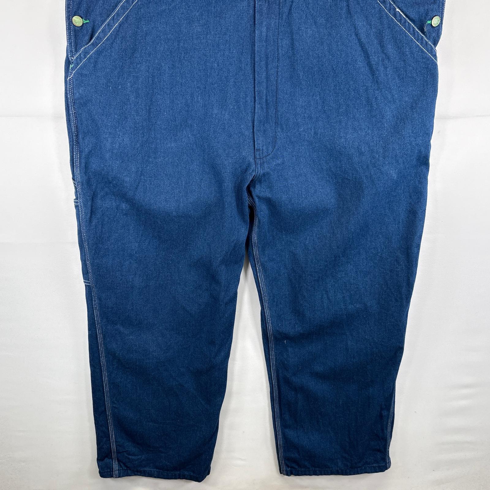 古着 リバティ LIBERTY オーバーオール デニム ワーク ワンポイントロゴ 大きいサイズ w46 L30 ブルー メンズ 【中古】