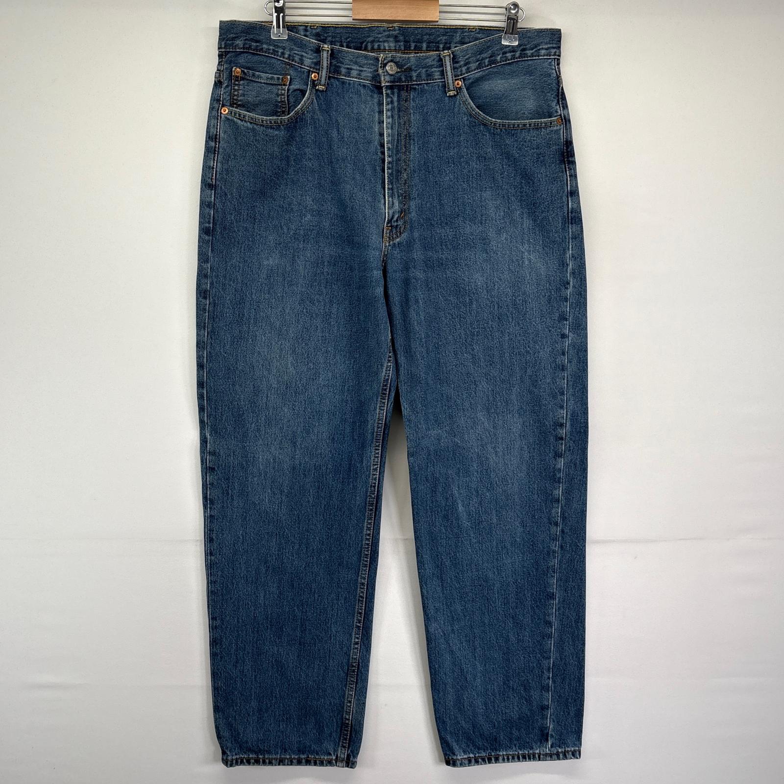 古着 リーバイス Levi's デニムパンツ 550 テーパード ジーンズ ジーパン 長ズボン 大きいサイズ w38 L32 ブルー メンズ 【中古】