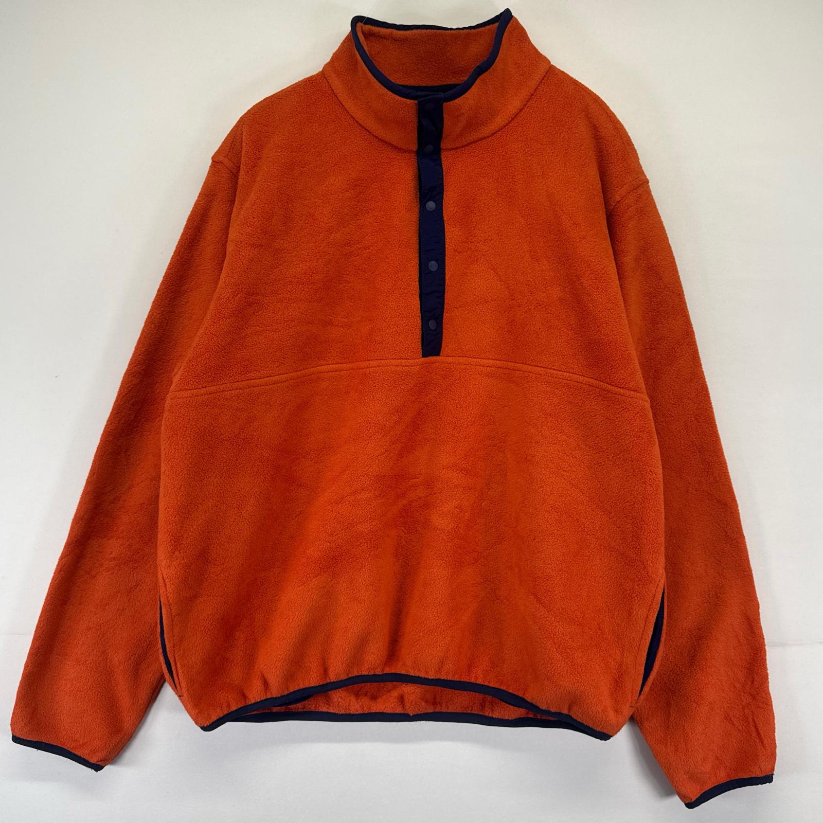 L.L.Bean 70s vintage snap-t fleece top KIDS XL エルエルビーン 総柄 