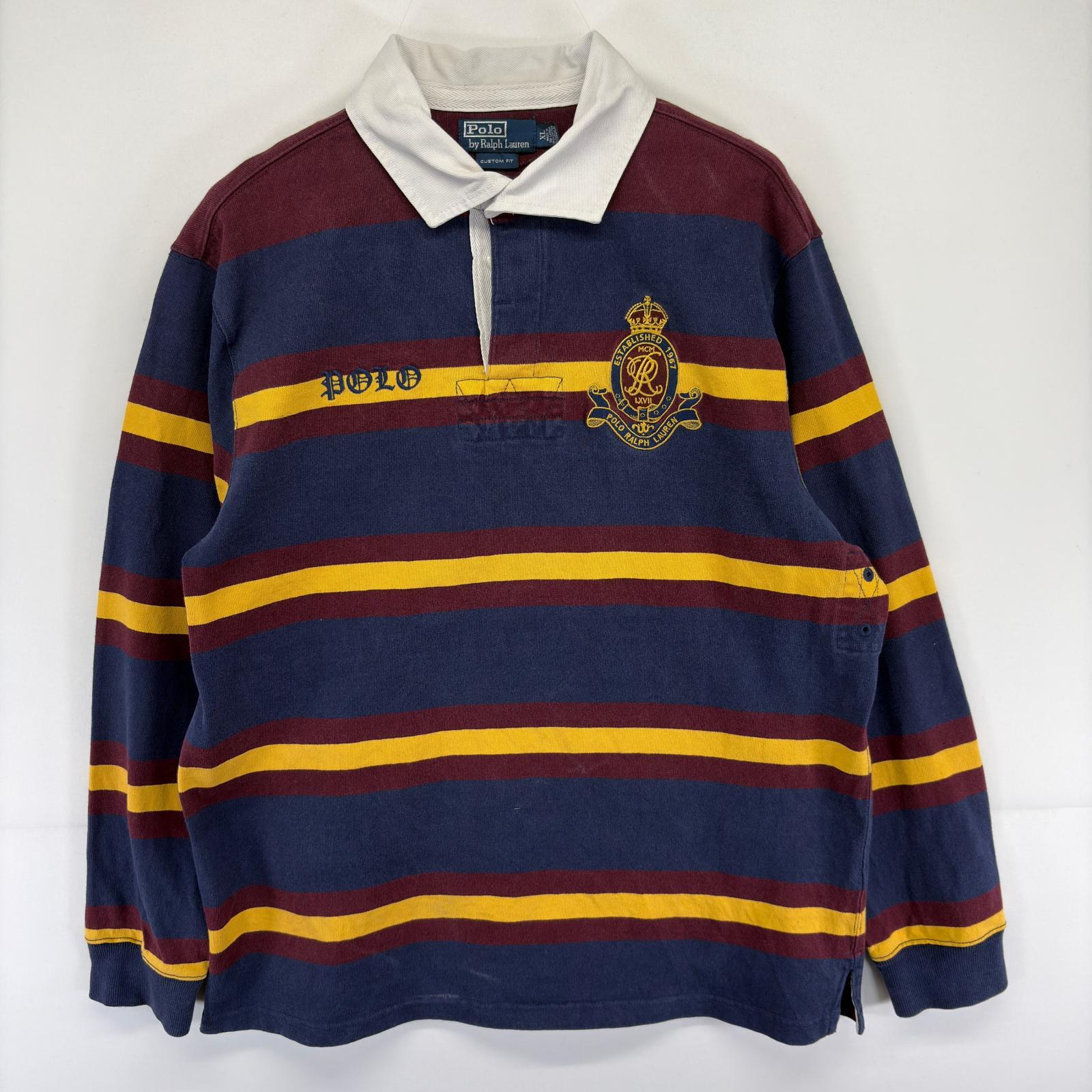 Polo by Ralph Lauren ラガーシャツ Lサイズ　レッドネイビー 楽天市場】ラルフローレン ラガーシャツ（カラーレッド）（メンズ