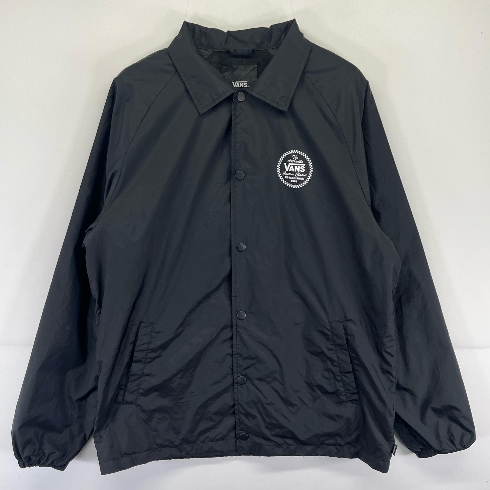 00s 希少 VANS バンズ コーチジャケット ロゴ 黒 スケーター 古着 楽天市場】コーチジャケット vans（メンズファッション）の通販