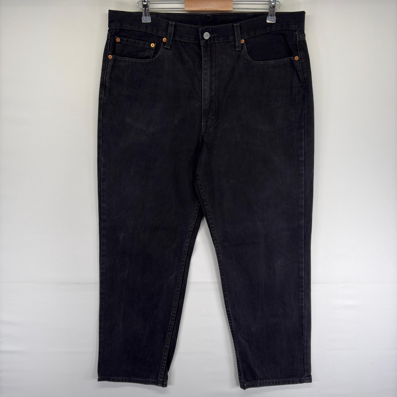 古着 リーバイス Levi's デニム パンツ 550 テーパード ブラックデニム ジッパーフライ ジーンズ w38 L30 ブラック系 メンズ 