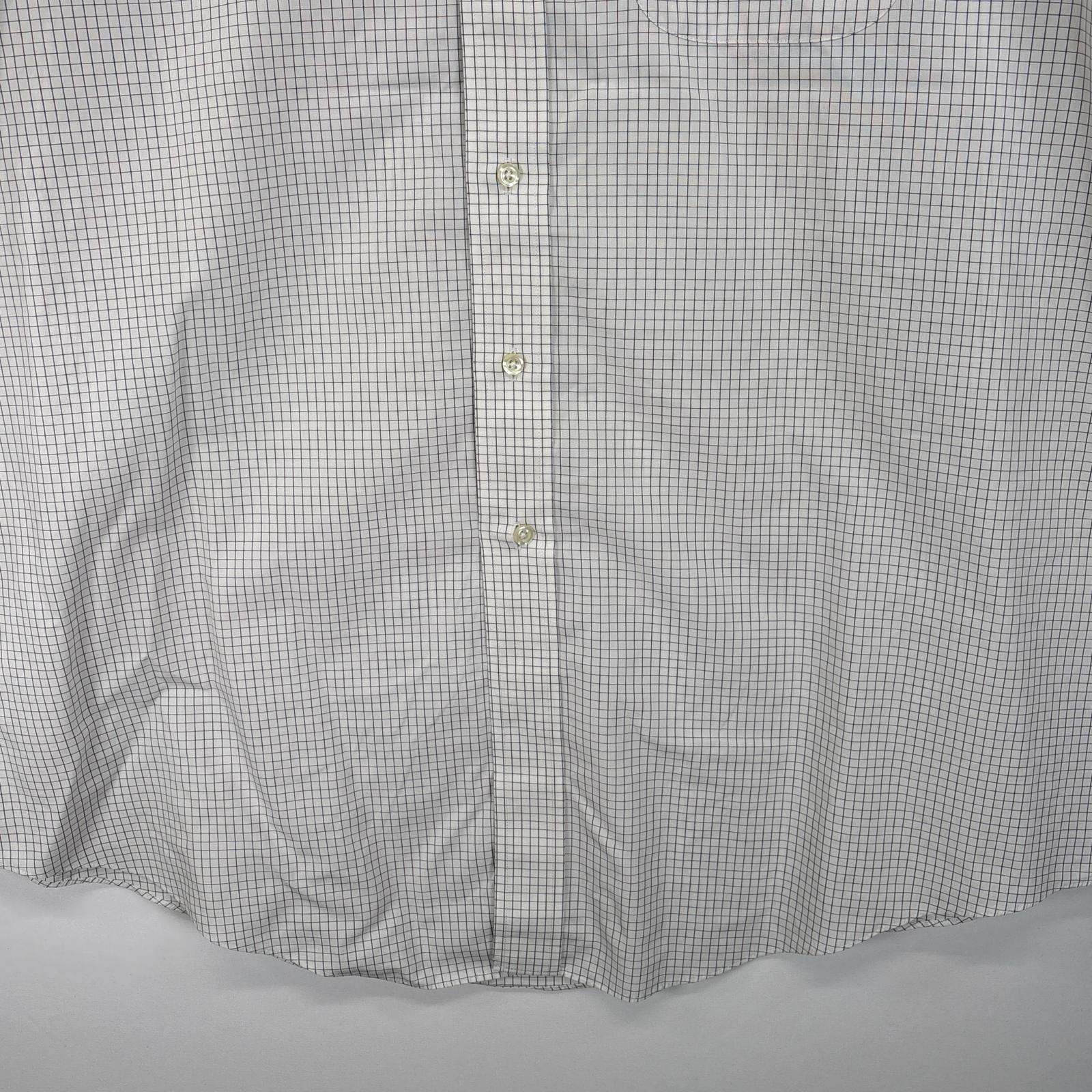 古着 ブルックスブラザーズ Brooks Brothers 長袖シャツ 胸ポケ ボタンシャツ 17 1/2 XL-2XL ホワイト系 チェック メンズ 【中古】