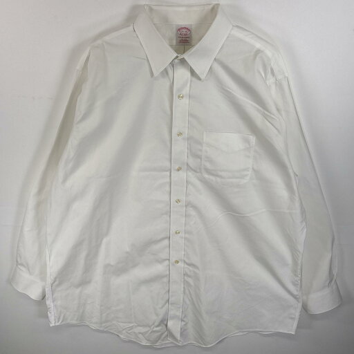 古着 ブルックスブラザーズ Brooks Brothers 長袖シャツ 胸ポケ 大きいサイズ TRADITIONAL 17 1/2-34 XL ホワイト 無地 メンズ 【中古】 古着 ブルックスブラザーズ Brooks Brothers 長袖シャツ 胸ポケ 大きいサイズ TRADITIONAL 17 1/2-34 XL ホワイト 無地 メンズ 【中古】