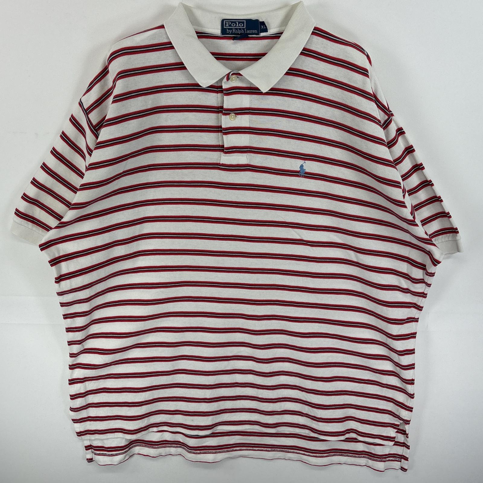 古着 90's/90年代 ポロバイラルフローレン Polo by Ralph Lauren ポロシャツ 大きいサイズ ワッフル地 ..