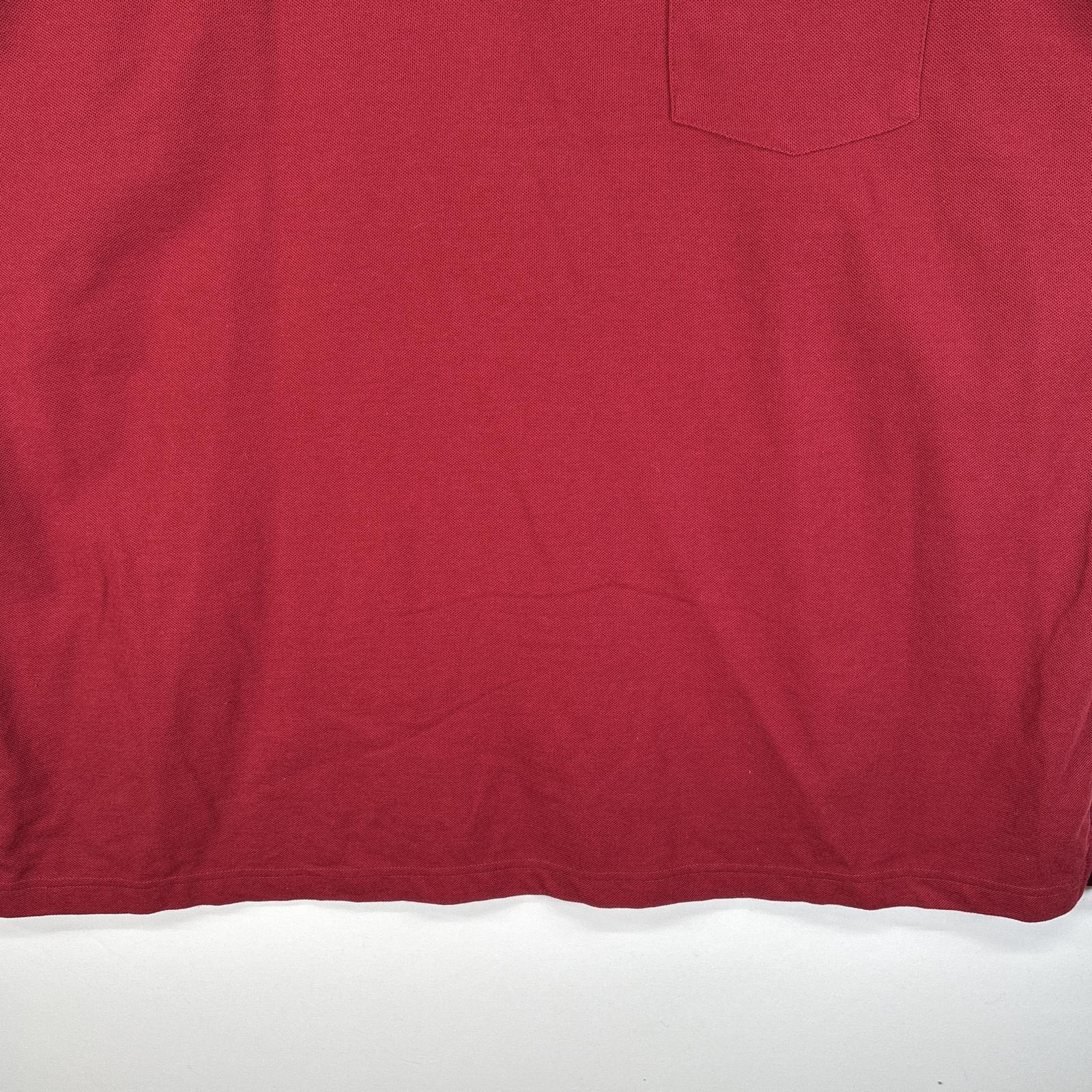 古着 カーハート Carhartt 鹿の子 半袖 ポロシャツ ワンポイント ロゴ 大きいサイズ K570 2XL レッド 無地 メンズ 【中古】