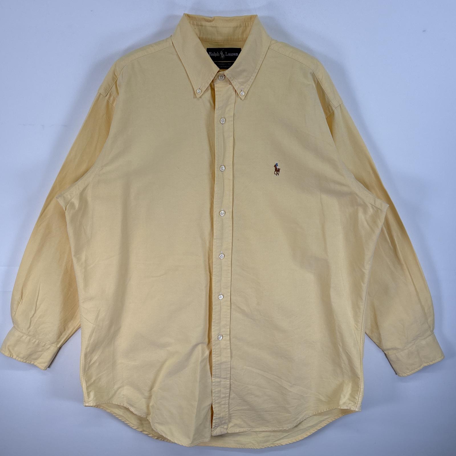 古着 90's/90年代 ラルフローレン RALPH LAUREN 長袖シャツ オックスフォードシャツ カラーシャツ ロゴ..