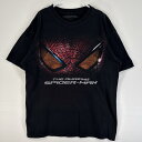古着 アメイジング・スパイダーマン 半袖Tシャツ マーベル アメコミ ムービー 肉厚 M ブラック 無地 メンズ 【中古】
