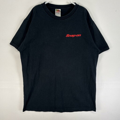 古着 スナップオン SnapOn 半袖Tシャツ 企業 工具 モーターカルチャー バイク 両面 プリント L ブラック メンズ 【中古】 古着 スナップオン SnapOn 半袖Tシャツ 企業 工具 モーターカルチャー バイク 両面 プリント L ブラック メンズ 【中古】
