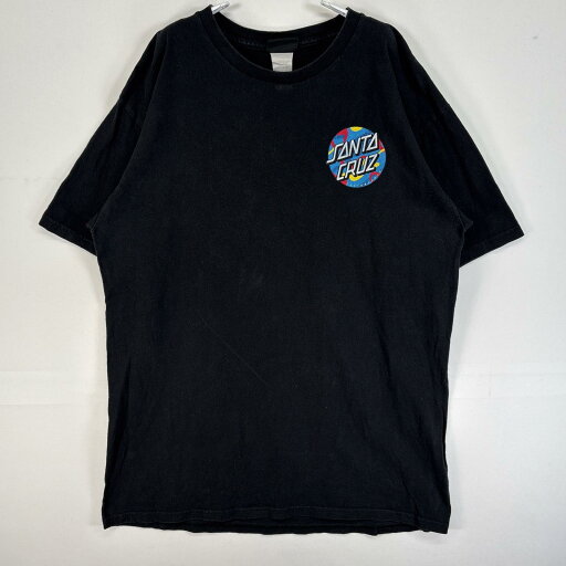 古着 サンタクルーズ SANTA CRUZ 半袖Tシャツ 両面プリント 肉厚 スケボー ブラック メンズ 【中古】 古着 サンタクルーズ SANTA CRUZ 半袖Tシャツ 両面プリント 肉厚 スケボー ブラック メンズ 【中古】